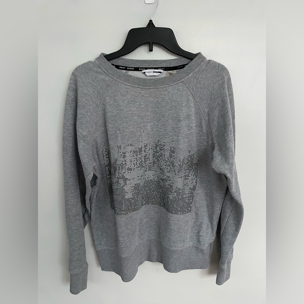 DKNY Sport - Rhinestone City Graphic Sweatshirt - Size S